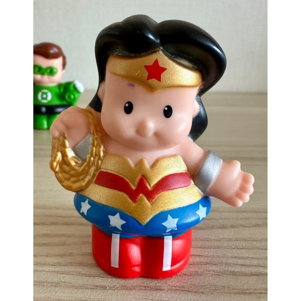 Little People Superheros- Batman, Batgirl, Joker, Wonder Woman, Green Lantern